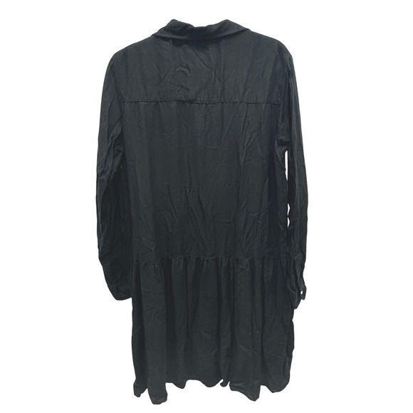 Grayson Frank & Eileen Change Maker Mini Shirt Dress Long Sleeve Black Size 2 S - Picture 4 of 7